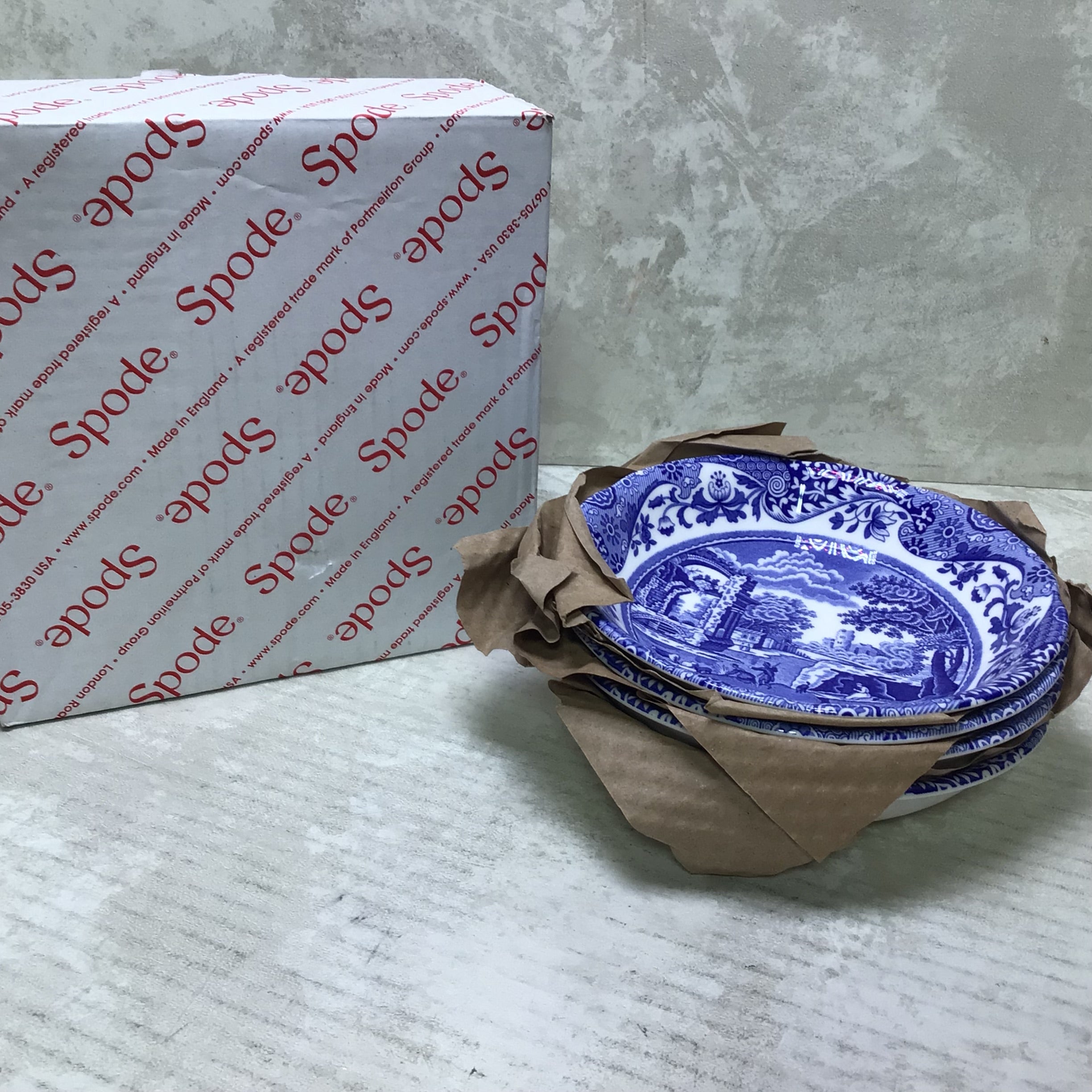 Spode Blue Italian Cereal Bowl-Set of 4 (7673301500142)